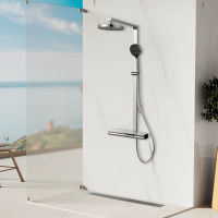 Душевая стойка Aspire VSFS-4AS1CH с изливом, хром - Gidratop.ru изображение