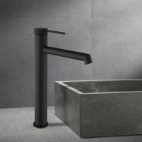 Смеситель для раковины Rim VBF-2RM2MB однорычажный, черный матовый - Gidratop.ru изображение