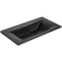 Раковина VCB-3M900B из кварцевого камня, цвет черный - Gidratop.ru изображение