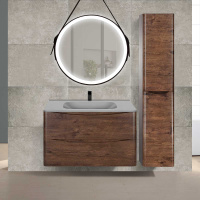 База под раковину Paola 800 подвесная, 2 выкатных ящика soft close, R.Wood - Gidratop.ru изображение