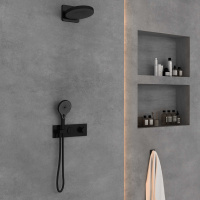 Душевой комплект VSFW-422TI1MB встраиваемый, черный - Gidratop.ru изображение