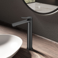 Смеситель для раковины Arco VBF-4AR02MB, черный матовый - Gidratop.ru изображение