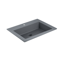 Раковина VCB-13600G из кварца, цвет серый - Gidratop.ru изображение