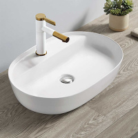 Раковина керамическая Vincea VBS-122, 600*400*135, накладная, цвет белый - Gidratop.ru изображение