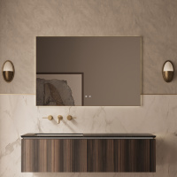 База под раковину Luxe 1400 подвесная, 2 выкатных ящика soft close, натуральный орех - Gidratop.ru изображение