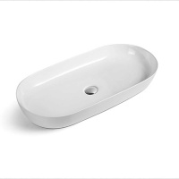 Раковина керамическая Vincea VBS-114, 800*400*135, накладная, цвет белый - Gidratop.ru изображение