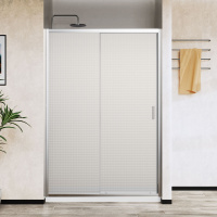 Душевая дверь City VDS-5CT150MT, 1500, хром, стекло текстурное - Gidratop.ru изображение