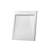 Поддон для душа из искусственного камня VST-4SRL9090W, 900*900*25, белый матовый - Gidratop.ru изображение