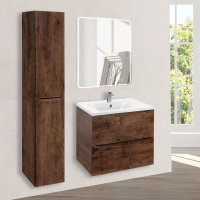 База под раковину Mia 600 подвесная, 2 выкатных ящика soft close, R.Wood - Gidratop.ru изображение