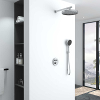 Душевой комплект Inspire VSFW-3I22MT2CH встраиваемый, термостатический, двухрежимный, хром - Gidratop.ru изображение