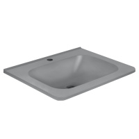 Раковина VCB-2VP600G из кварцевого камня, цвет серый - Gidratop.ru изображение