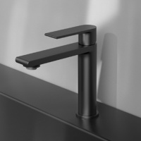 Смеситель для раковины Vogue VBF-1V1MB однорычажный, черный - Gidratop.ru изображение