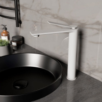 Смеситель для раковины Verse VBF-2VE2MW однорычажный, белый матовый - Gidratop.ru изображение