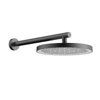 Верхний душ с держателем VSHD-42CGM, вороненая сталь - Gidratop.ru изображение