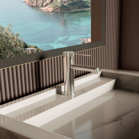 Смеситель для раковины Rim VBF-2RM1CH однорычажный, хром - Gidratop.ru изображение