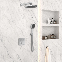 Душевой комплект VSFW-4I212CH встраиваемый, двухрежимный, хром - Gidratop.ru изображение