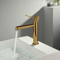 Смеситель для раковины Desire VBF-1D1BG однорычажный, брашированное золото - Gidratop.ru изображение