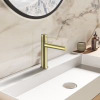 Смеситель для раковины Aspire VBF-4AS01BG, брашированное золото - Gidratop.ru изображение