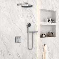 Душевой комплект VSFW-4I212RCH встраиваемый, двухрежимный, хром - Gidratop.ru изображение