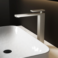 Смеситель для раковины Dice VBF-2DS2BN однорычажный, сатин - Gidratop.ru изображение