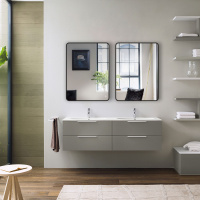 Зеркало LED VLM-3VC500B 500х700 c сенсорным выключателем и диммером - Gidratop.ru изображение