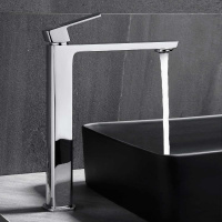 Смеситель для накладной раковины Next VBF-1N2CH однорычажный, хром - Gidratop.ru изображение