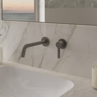 Смеситель для раковины Villa VBFW-1VL1GM встраиваемый однорычажный, вороненая сталь - Gidratop.ru изображение