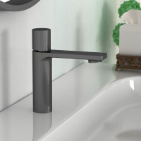 Смеситель для раковины Vogue VBF-4V3GM, вороненая сталь - Gidratop.ru изображение