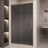 Душевая дверь Stella VDS-1ST120CGG, 1200, брашированное золото, стекло тонированное - Gidratop.ru изображение