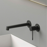 Смеситель для раковины Desire VBFW-1D1MB встраиваемый однорычажный, черный - Gidratop.ru изображение