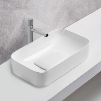 Раковина керамическая Vincea VBS-50460, 610*380*150, накладная, цвет белый - Gidratop.ru изображение