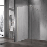 Душевая перегородка Walk-In VSW-1H120CLBN, 1200*2000, брашированный никель, стекло прозрачное - Gidratop.ru изображение