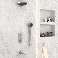 Душевой комплект VSFW-433TI1CH встраиваемый, хром - Gidratop.ru изображение