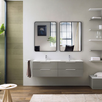 Зеркало LED VLM-3VC500B-2 500х700 c сенсорным выключателем и диммером, антизапотевание - Gidratop.ru изображение