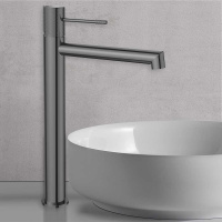 Смеситель для накладной раковины Desire VBF-1D2GM однорычажный, вороненая сталь - Gidratop.ru изображение