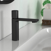 Смеситель для раковины Vogue VBF-4V3MB, черный - Gidratop.ru изображение