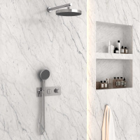 Душевой комплект VSFW-422TI2CH встраиваемый, хром - Gidratop.ru изображение