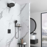 Душевой комплект Inspire VSFW-3I21MT1RMB встраиваемый, термостатический, двухрежимный, черный - Gidratop.ru изображение