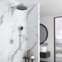 Душевой комплект Inspire VSFW-3I21MT2CH встраиваемый, термостатический, двухрежимный, хром - Gidratop.ru изображение