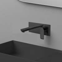 Смеситель для раковины Esse VBFW-1E1MB встраиваемый однорычажный, черный - Gidratop.ru изображение