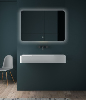 Зеркало LED VLM-3BE800 800х600 c сенсорным выключателем и диммером - Gidratop.ru изображение