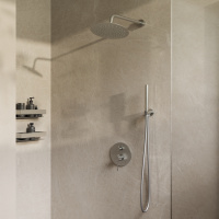 Душевой комплект Desire VSFW-1D1BN встраиваемый, 2 режима, 25см S304 верх душ, брашированный никель - Gidratop.ru изображение