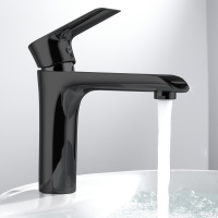 Смеситель для раковины Esse VBF-1E1MB однорычажный, черный - Gidratop.ru изображение