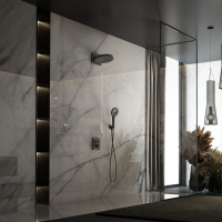 Душевой комплект Inspire VSFW-3I21T1MB встраиваемый, термостатический, 2 режима, черный - Gidratop.ru изображение