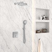 Душевой комплект VSFW-4212CH встраиваемый, 2 режима, хром - Gidratop.ru изображение