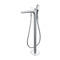 Смеситель для ванны напольный VTF-102CH однорычажный, хром - Gidratop.ru изображение