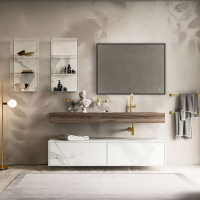 Зеркало LED VLM-3VN800B 800х600 c сенсорным выключателем и диммером - Gidratop.ru изображение