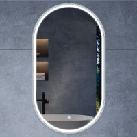 Зеркало LED VLM-3AU100 600х1000 c сенсорным выключателем и диммером - Gidratop.ru изображение