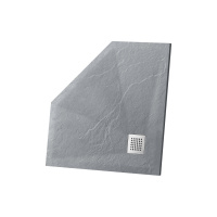 Поддон для душа из искусственного камня VST-4SP1010G, 1000*1000*25, серый - Gidratop.ru изображение