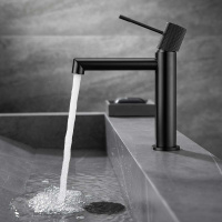 Смеситель для раковины Desire VBF-1D1MB однорычажный, черный - Gidratop.ru изображение